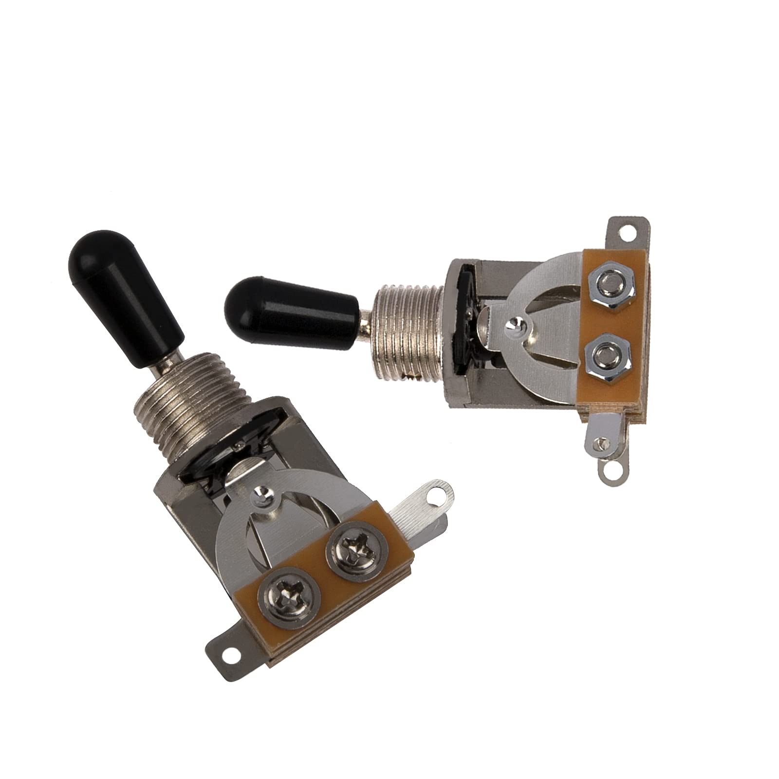 3Pcs Yootones 3 Way Short Straight Guitar Toggle Switch Pickup Selector Compatible with SG Epiphone Les Paul Electric Guitar (Si